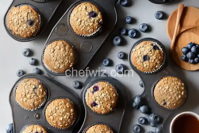 Blueberry Nut Oat Bran Muffins