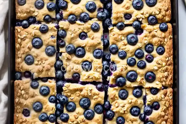 Blueberry Oatmeal Breakfast Bars
