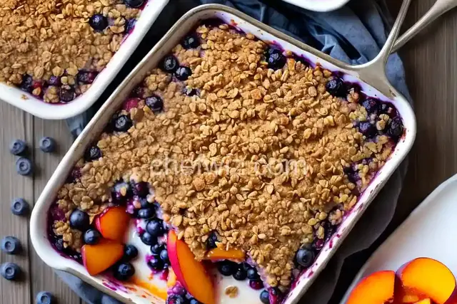 Blueberry Peach Crisp