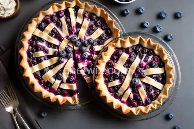 Blueberry Pie with Frozen Berries