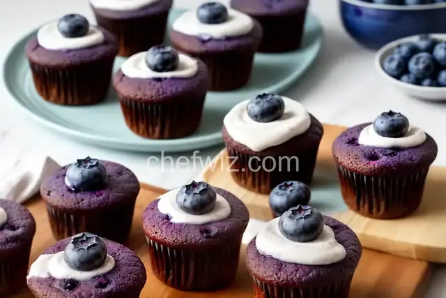 Blueberry Upside-Down Mini Cakes