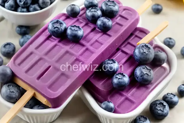 Blueberry Yogurt Popsicles Recipe