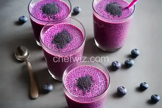 Blueberry and Chia Seed Smoothie