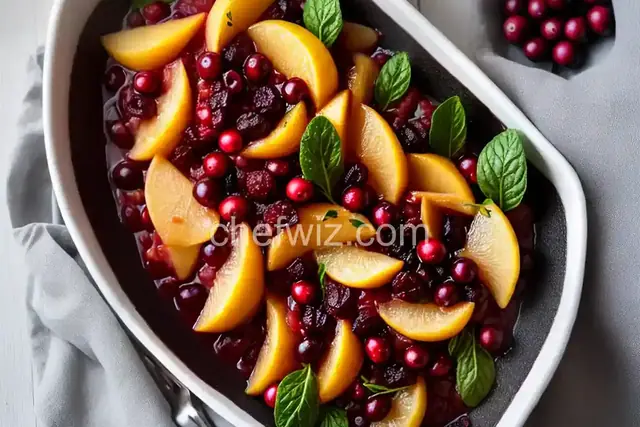 Blushing Cranberry Pears