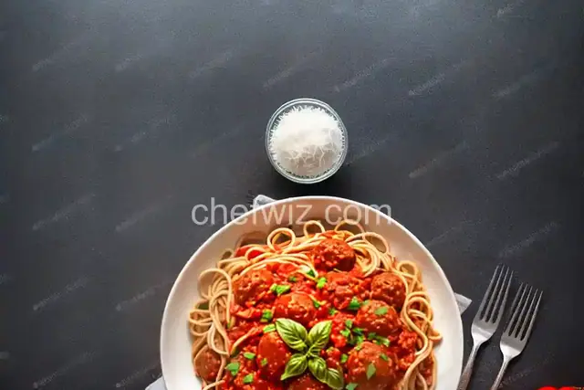 Bobby Flay's Spaghetti and Meat Balls with Tomato Sauce