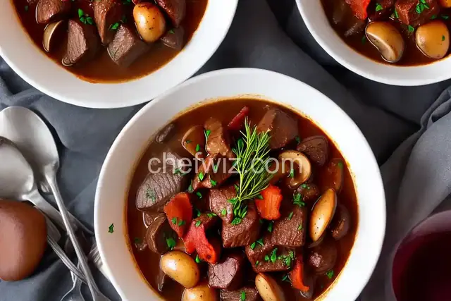 Boeuf Bourguignon (Beef Stew With Red Wine, Mushrooms, and Bacon) Recipe
