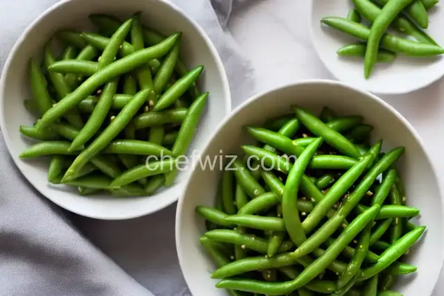 Boiled Sugar Snap Peas in the Microwave