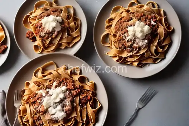Bolognese Tagliatelle