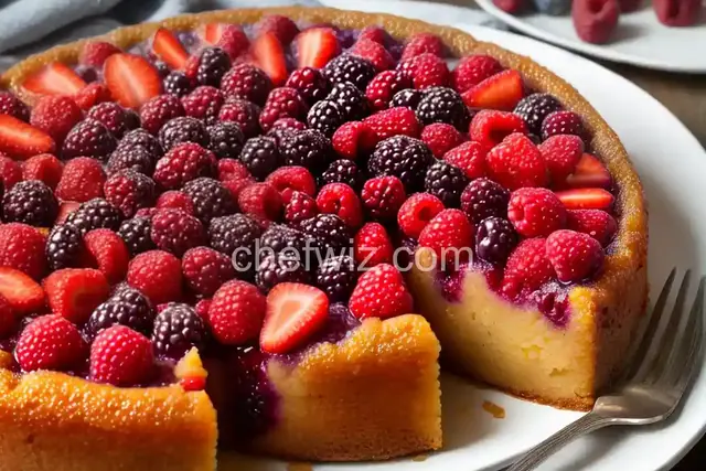 Boozy Berry Upside-Down Cake
