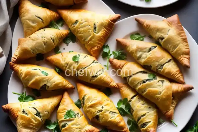 Borek (Armenian Spinach and Cheese Turnovers)