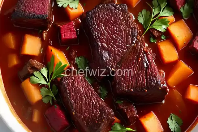 Borscht-Braised Beef Short Ribs