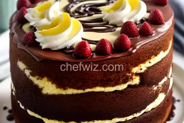 Boston Cream Poke Cake