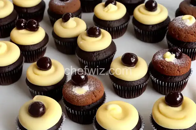 Boston Creme Mini-Cupcakes