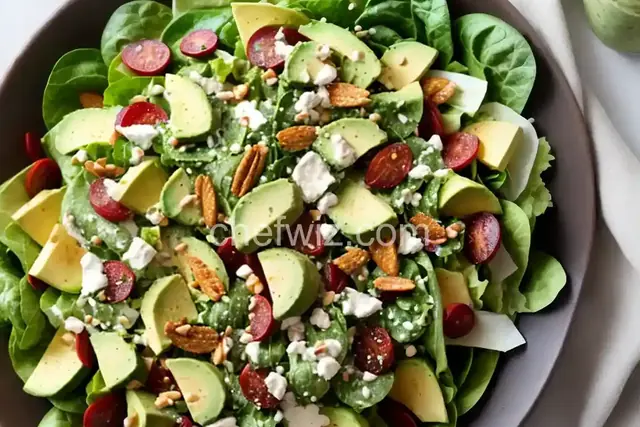 Boston Lettuce Avocado Salad and Lime Dressing