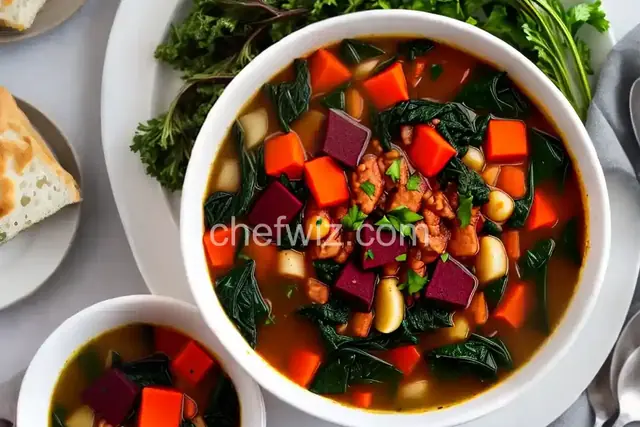 Botwinka (Polish Vegetable Soup with Beet Greens)