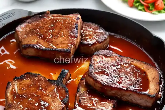 Bourbon Barbecued Pork Chops