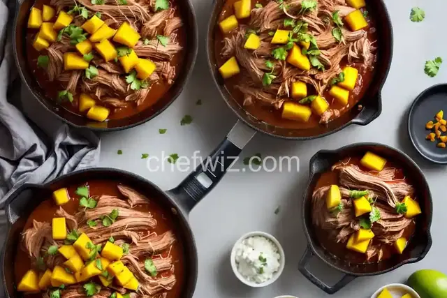 Bourbon Mango Pulled Pork