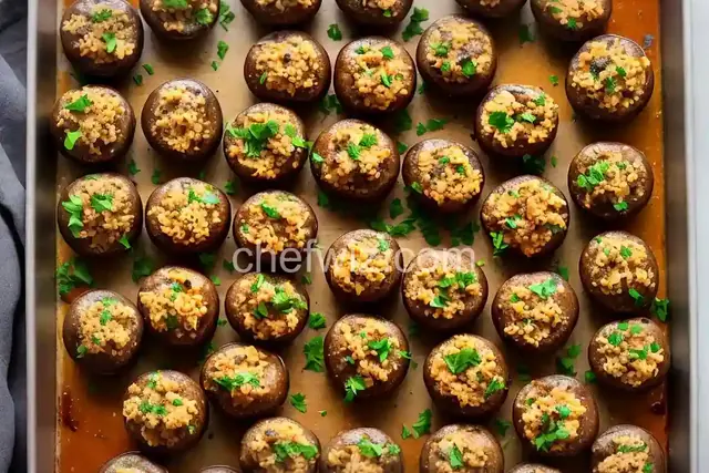 Boursin-Stuffed Mushrooms