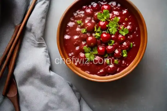Bowl Full of Cherry Ham Glaze