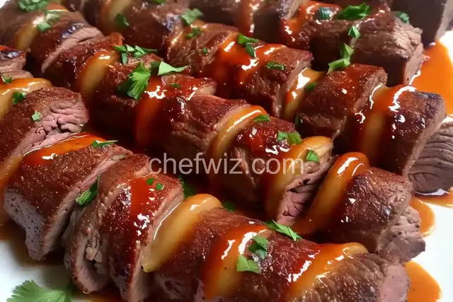 Bracciole (Flank Steak Rolls)