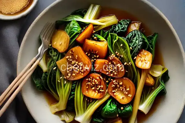 Braised Baby Bok Choy With Garlic, Ginger, and Soy Recipe