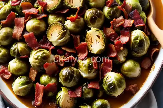Braised Brussels Sprouts with Bacon
