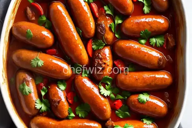 Braised Chicken Sausages