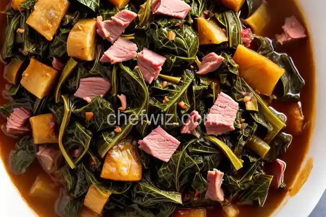 Braised Collard Greens With Ham Hocks Recipe