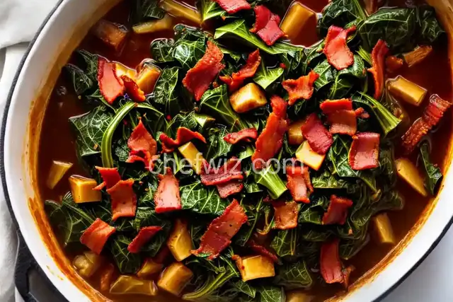 Braised Collard Greens with Bacon