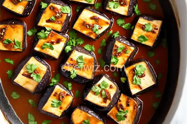 Braised Eggplant With Tofu in Garlic Sauce Recipe