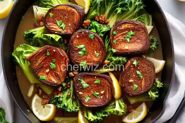 Braised Escarole with Garlic and Lemon