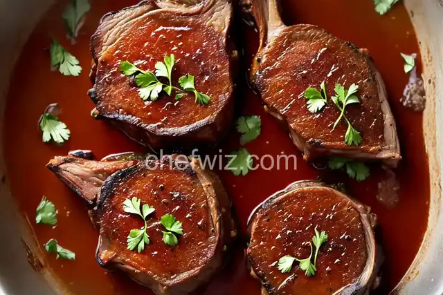 Braised Lamb Shoulder Chops