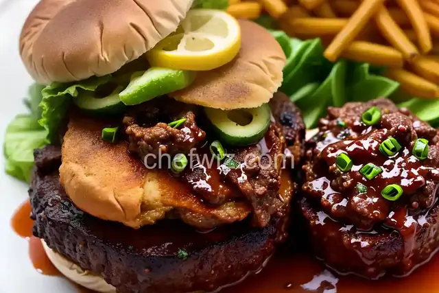 Braised Oxtail Burger