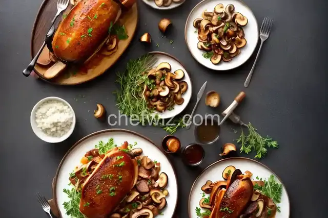 Braised and Roasted Pork Shanks With Prosciutto and Porcini Mushrooms