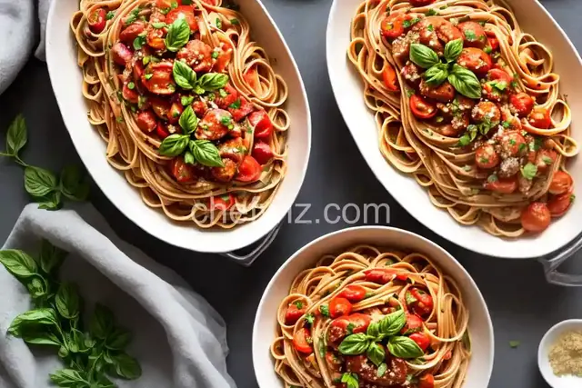 Brasciole with Fettuccini and Tomato Sauce