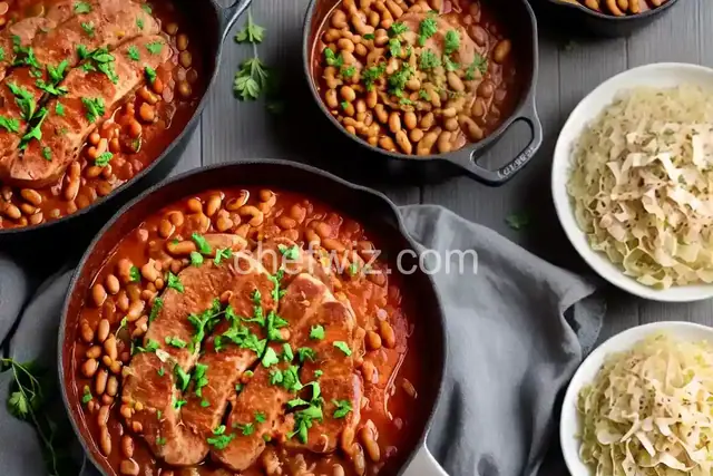 Bratwurst, Sauerkraut and Bean Casserole