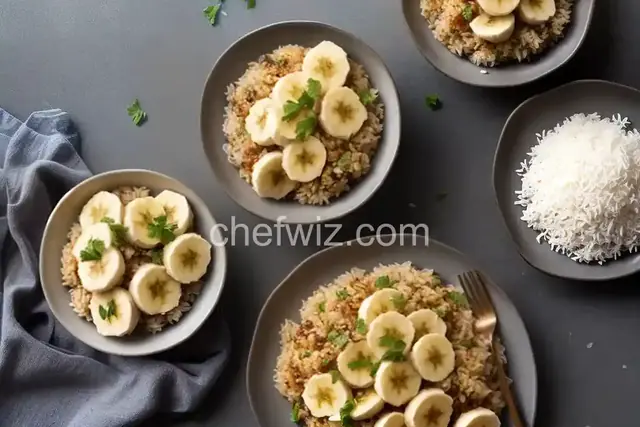 Brazilian Sweet Banana and Rice Dish