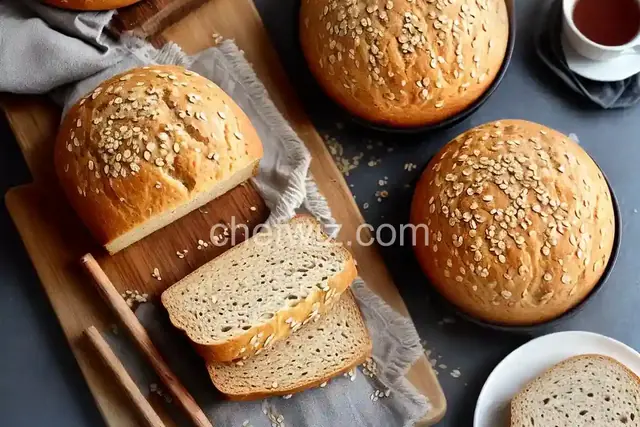 Bread Machine Honey-Oat-Wheat Bread