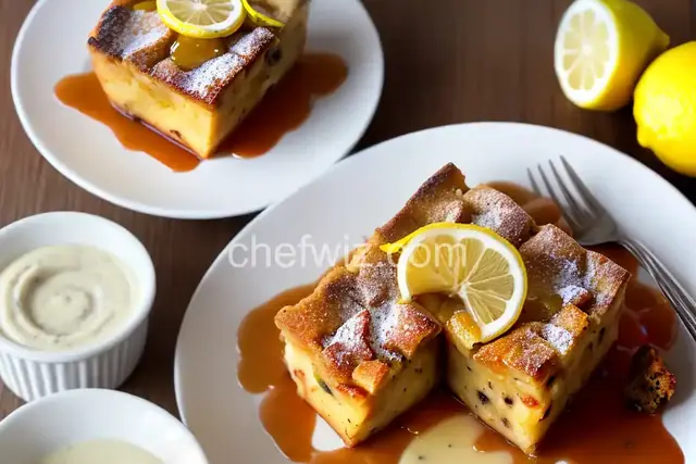 Bread Pudding with Lemon Sauce I