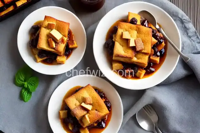 Bread Pudding with Warm Bourbon Sauce