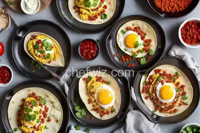 Breakfast Burrito With Scrambled Egg, Chorizo, and Refried Beans Recipe