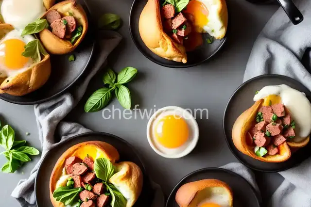 Breakfast Popovers with Italian Sausage