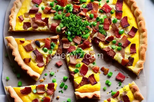 Breakfast Tart with Pancetta and Green Onions