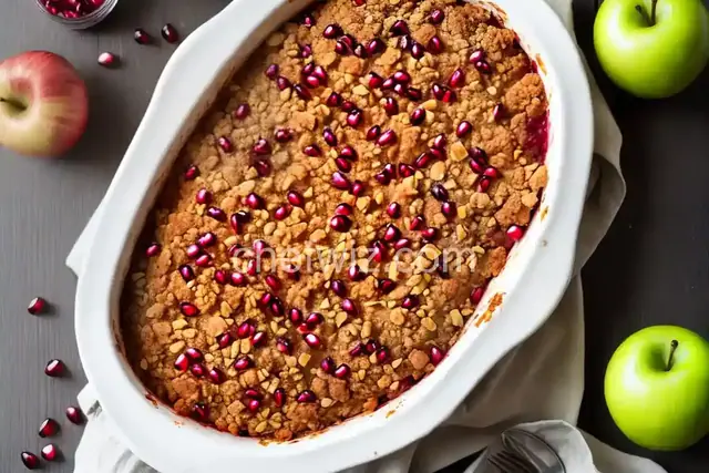 Brenda's Apple and Pomegranate Crisp