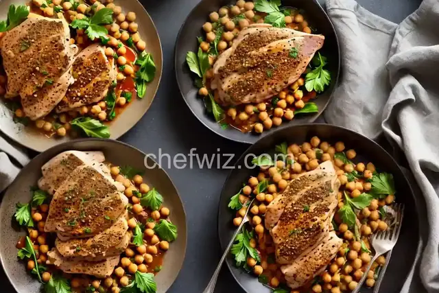 Brick-Pressed Chicken with Chickpea Conserva