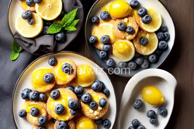 Brie, Lemon Curd, and Blueberry Bites