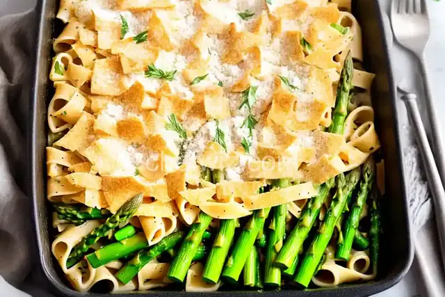 Brie and Asparagus Pasta Casserole