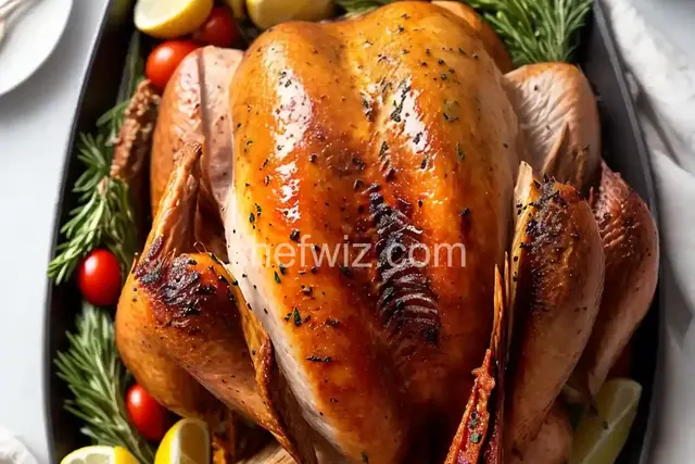 Brined, Herb Roasted Turkey