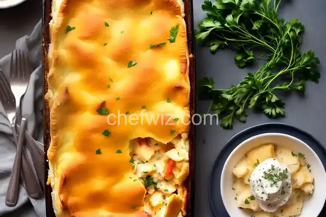 British Fish Pie with Mashed Potato Topping