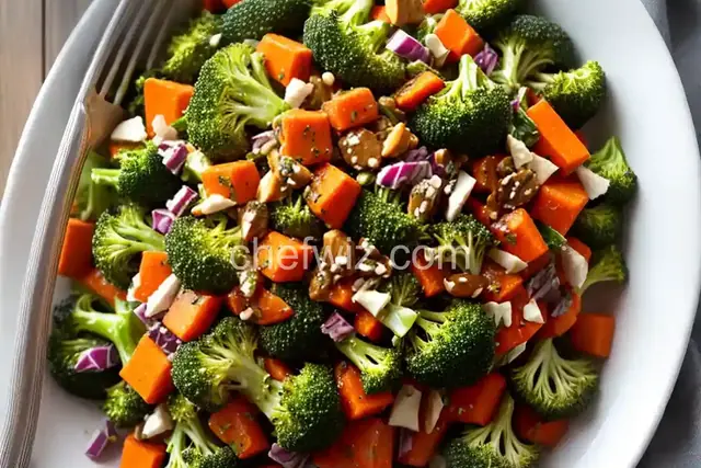 Broccoli Carrot Salad with Honey Dijon Vinaigrette